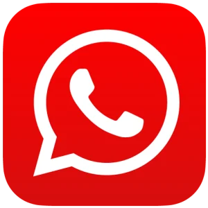Red WhatsApp Icon
